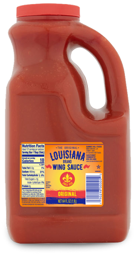 The Original Louisiana Brand Wing Sauce, The Original Louisiana Brand Wing Sauce Bottle, Since 1928, Flavor: Original Wing Sauce, 64 FL OZ (1.9L)